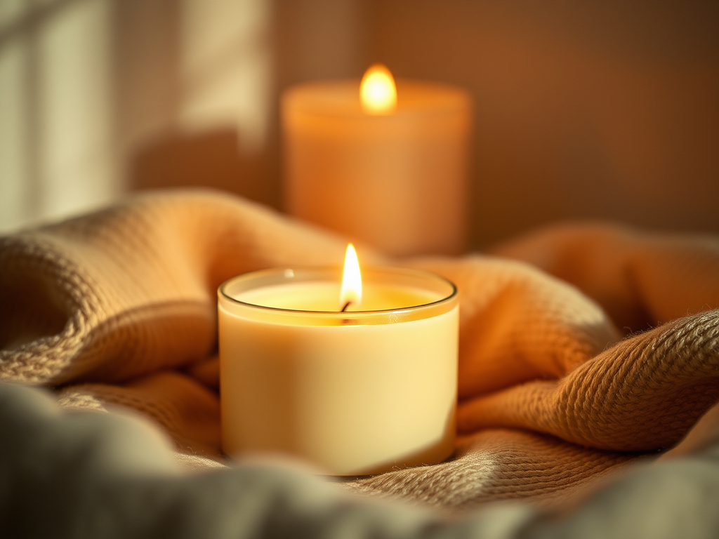 bougies classiques allumées