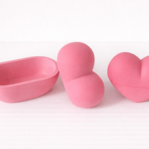 Coffret boite à bijoux cœur rose