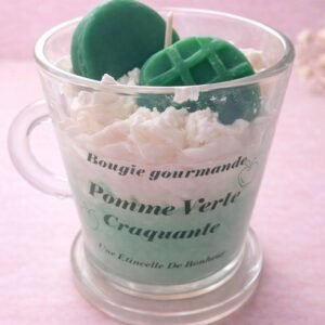 Bougie parfumée Pomme verte craquante – senteur fruitée